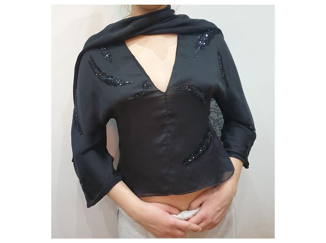 Valentino Garavani Valentino Blouson Hemdkleid Schwarz - Ansicht 8