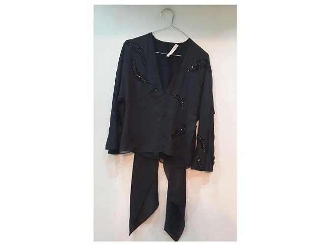 Valentino Garavani Valentino Blouson Hemdkleid Schwarz - Ansicht 9