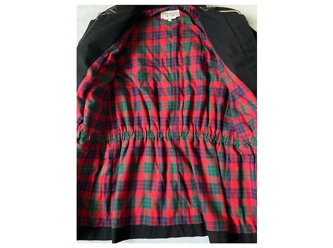 Yves Saint Laurent Lederjacke Schwarz - Ansicht 4
