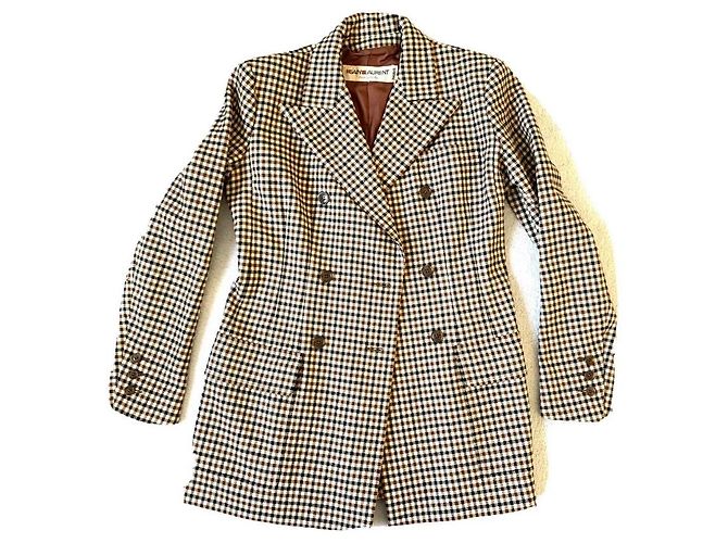 Yves Saint Laurent Wolljacke Beige - Ansicht 4