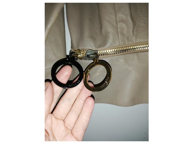 Paule Ka Lammleder Jacke Beige Größe 40 - Ansicht 3