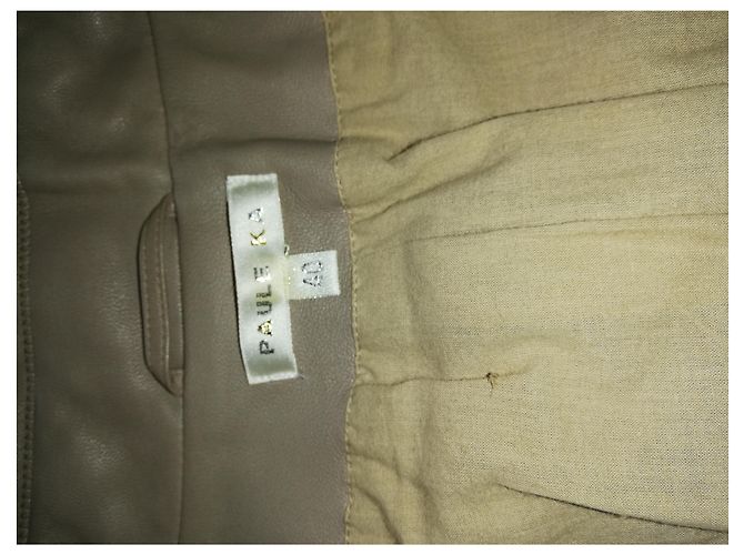 Paule Ka Lammleder Jacke Beige Größe 40 - Ansicht 5