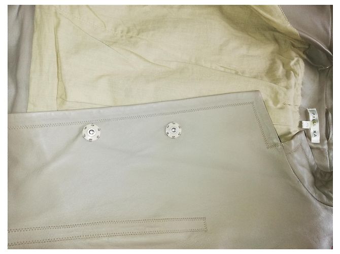 Paule Ka Lammleder Jacke Beige Größe 40 - Ansicht 7