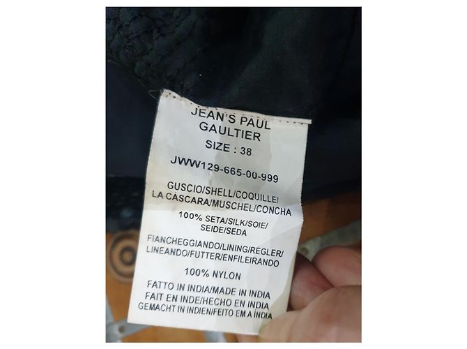 Vestido de seda Jean Paul Gaultier Negro - vista 4