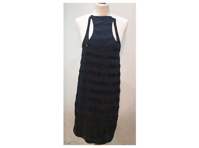 Vestido de seda Jean Paul Gaultier Negro - vista 6