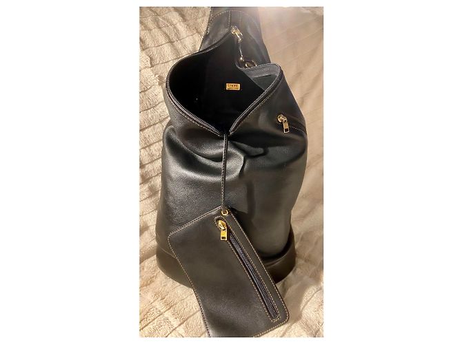 Zaino Loewe in pelle nera Nero - vista 12