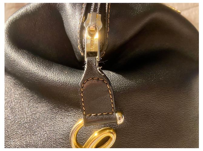 Zaino Loewe in pelle nera Nero - vista 9