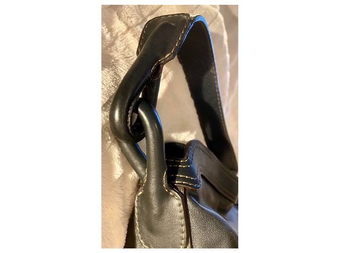 Borsa Tote Loewe Nera in Pelliccia Nero - vista 15