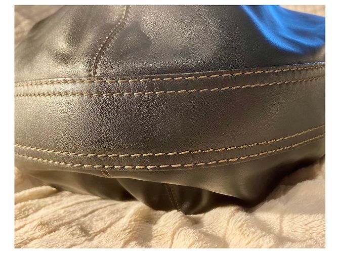 Borsa Tote Loewe Nera in Pelliccia Nero - vista 5