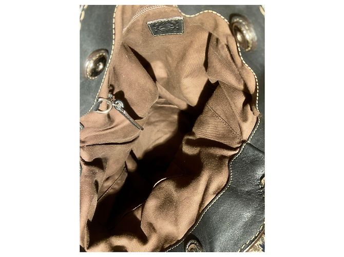 Borsa Tote Loewe Nera in Pelliccia Nero - vista 9
