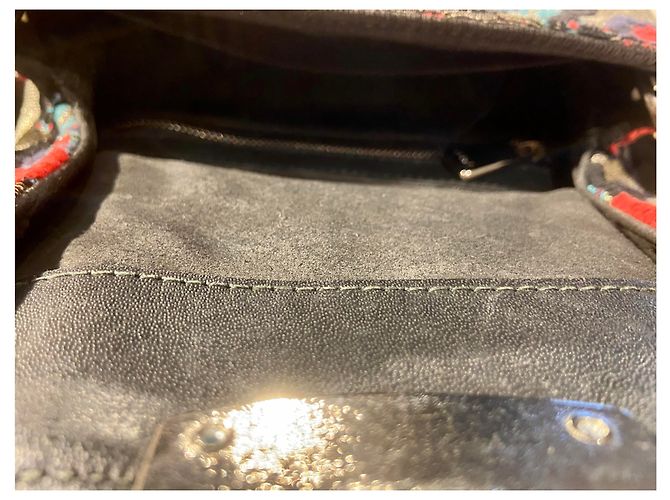 Clutch Furla Metropolis in pelle nera Nero Argento Rosso Blu navy - vista 16