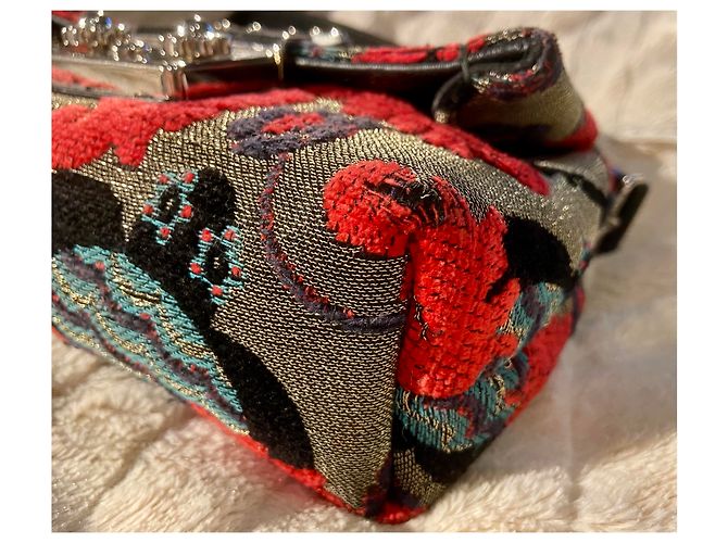 Clutch Furla Metropolis in pelle nera Nero Argento Rosso Blu navy - vista 6