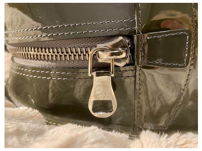 Bolso de Mano Loewe de Charol Gris Oscuro Gris antracita - vista 5