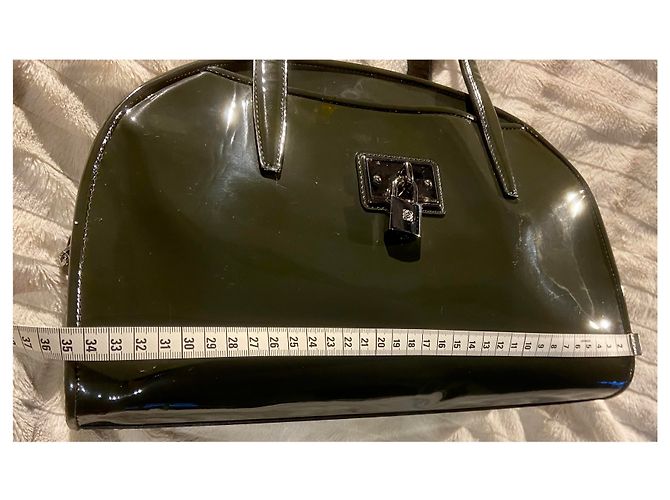 Bolso de Mano Loewe de Charol Gris Oscuro Gris antracita - vista 9