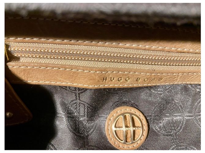 Hugo Boss Handtasche Camel aus Leder Haselnuss - Ansicht 14