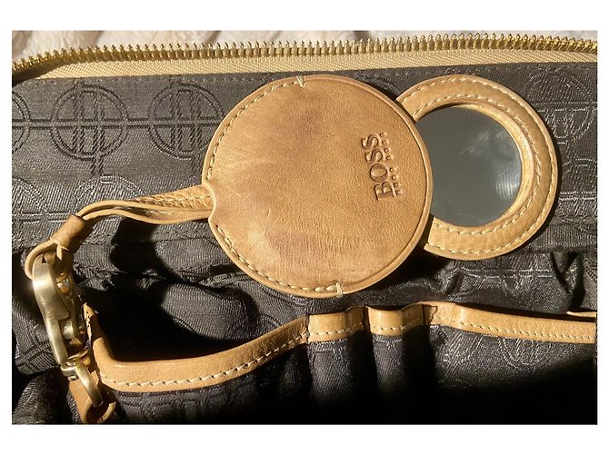Hugo Boss Handtasche Camel aus Leder Haselnuss - Ansicht 18