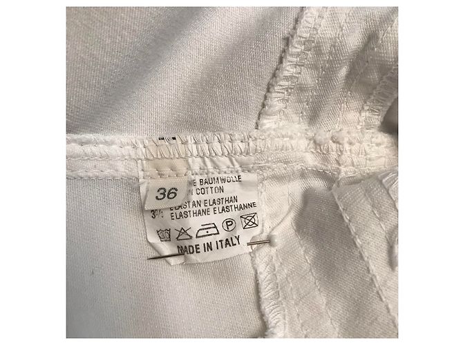 Autre Marque Chaqueta S ' blanca slim fit de algodón Blanco - vista 7