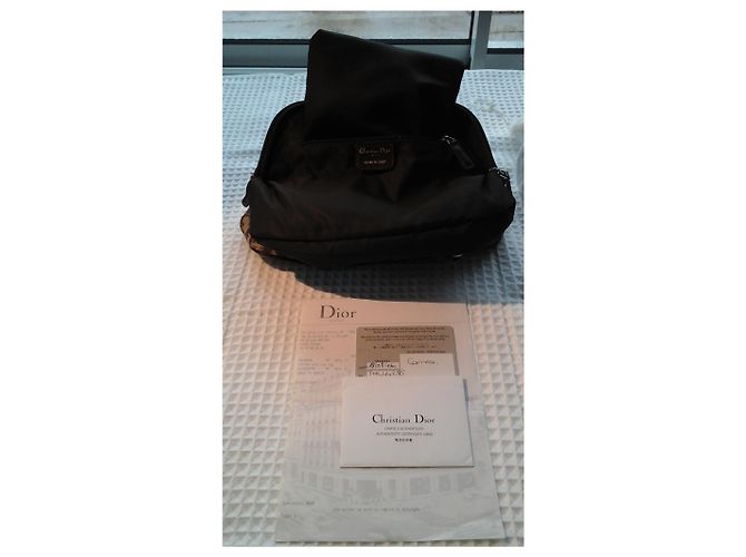 Borsa Christian Dior Marrone Cioccolato in tela - vista 8