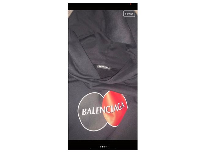 Balenciaga Sweatshirt schwarz Baumwolle Oversize M - Ansicht 4