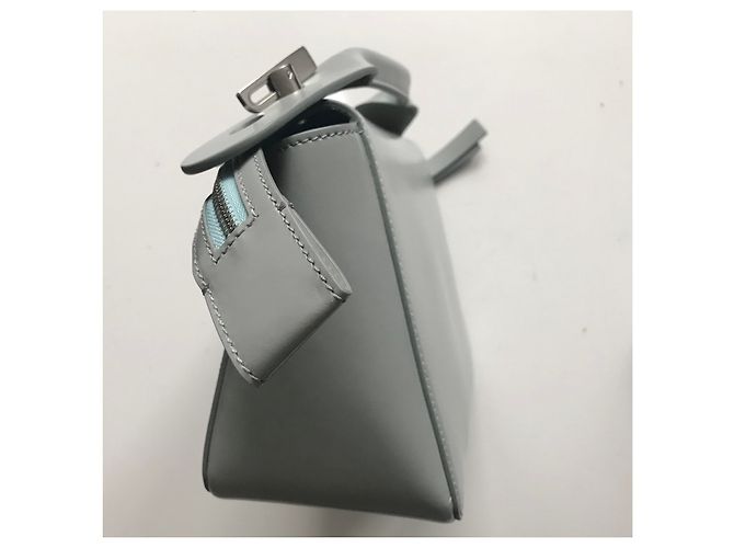 Sophie Hulme Bolt Bag, blue Silver hardware - view 10