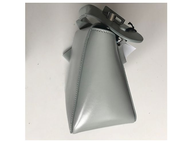 Sophie Hulme Bolt Bag, blue Silver hardware - view 11
