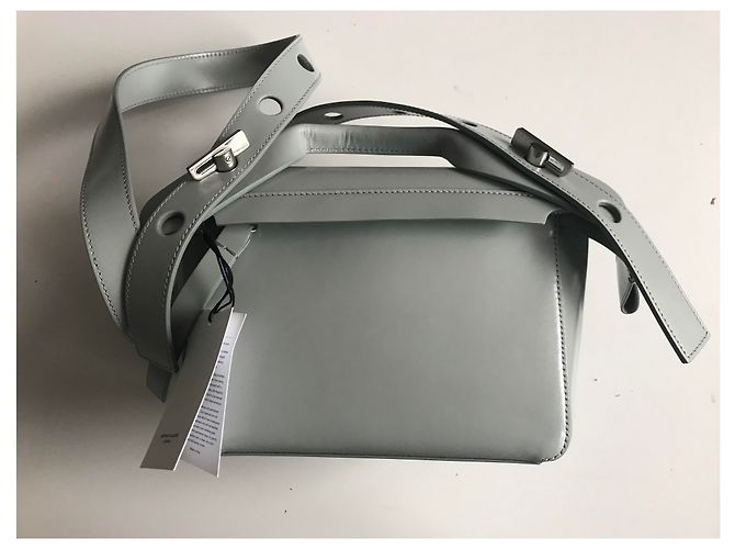 Sophie Hulme Bolt Bag, blue Silver hardware - view 17
