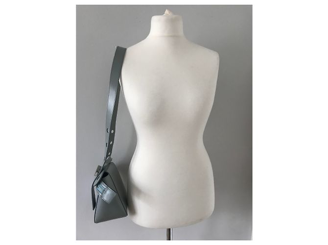 Sophie Hulme Bolt Bag, blue Silver hardware - view 25