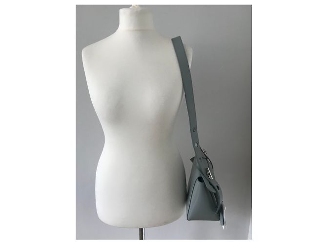 Sophie Hulme Bolt Bag, blue Silver hardware - view 26