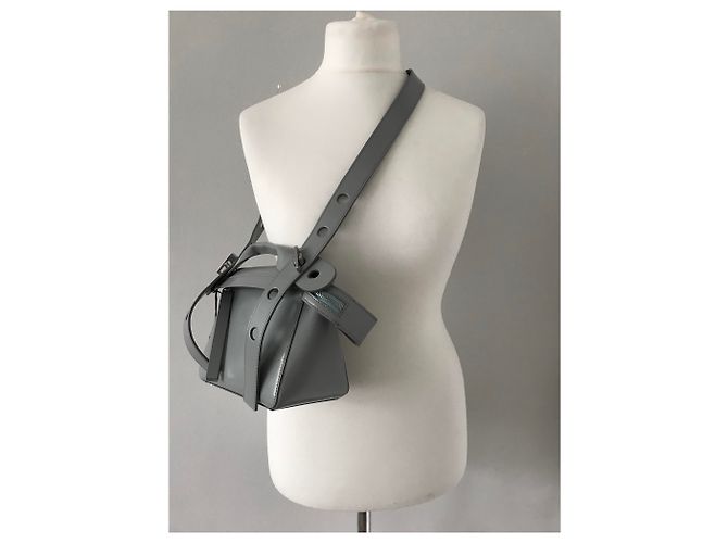 Sophie Hulme Bolt Bag, blue Silver hardware - view 35