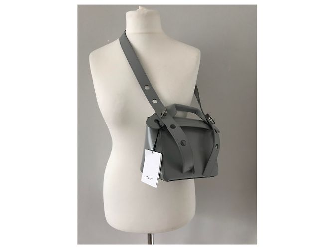 Sophie Hulme Bolt Bag, blue Silver hardware - view 36