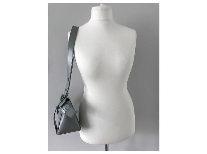 Sophie Hulme Bolt Bag, blue Silver hardware - view 37