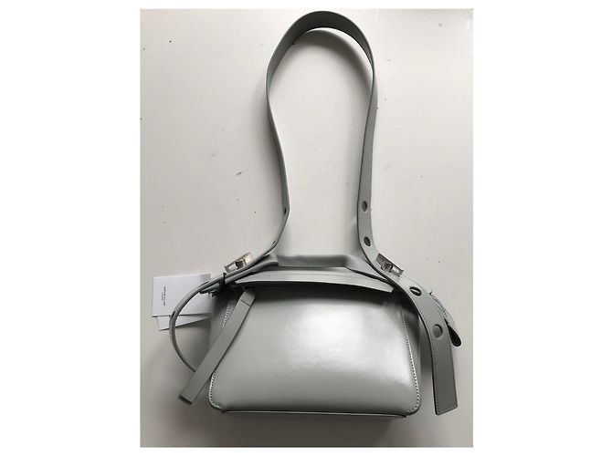 Sophie Hulme Bolt Bag, blue Silver hardware - view 38