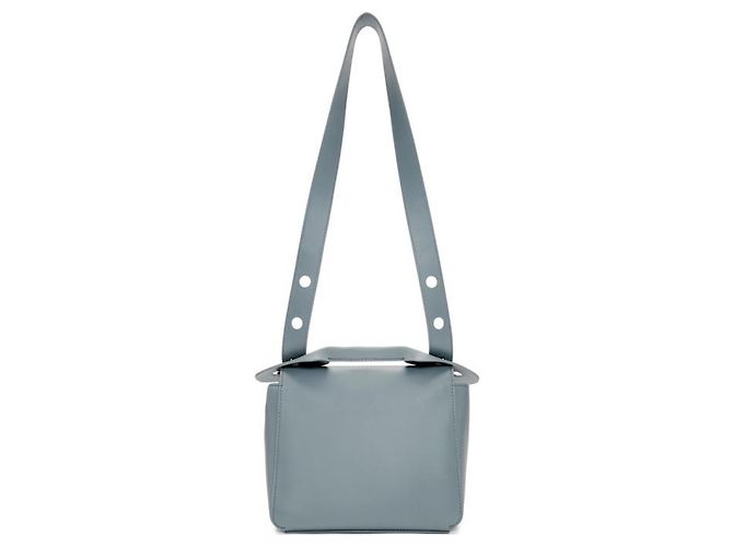 Sophie Hulme Bolt Bag, blue Silver hardware - view 4