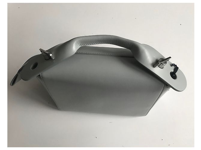 Sophie Hulme Bolt Bag, blue Silver hardware - view 6