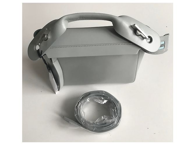 Sophie Hulme Bolt Bag, blue Silver hardware - view 8