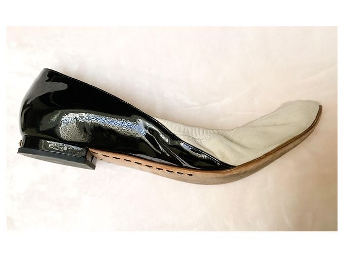 Chanel Ballerine bicolore Nero Bianco - vista 5