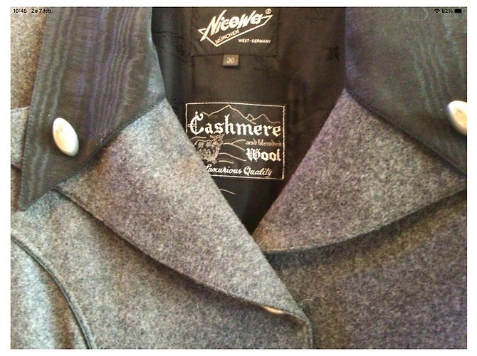 Autre Marque Giacca lunga in cashmere grigio Kyuso - vista 2
