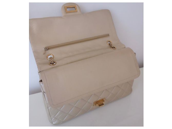 Chanel Tasche 2.55 maxi Golden Gold hardware - Ansicht 10
