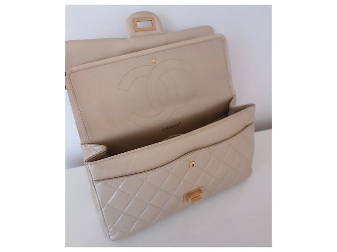 Chanel Tasche 2.55 maxi Golden Gold hardware - Ansicht 11