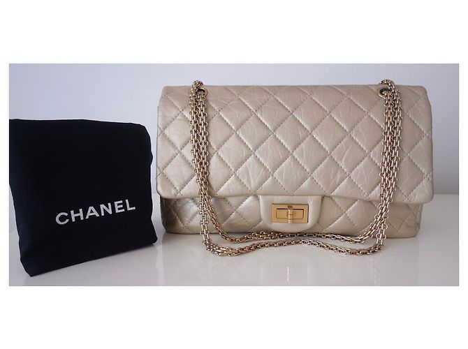 Chanel Tasche 2.55 maxi Golden Gold hardware - Ansicht 15