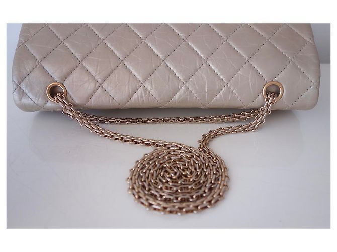 Chanel Tasche 2.55 maxi Golden Gold hardware - Ansicht 16