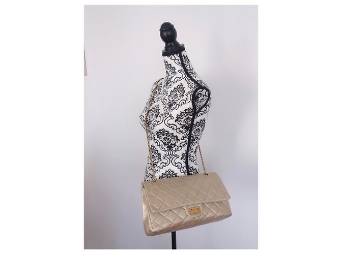 Chanel Tasche 2.55 maxi Golden Gold hardware - Ansicht 17