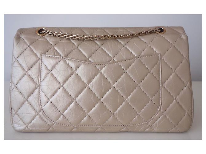 Chanel Tasche 2.55 maxi Golden Gold hardware - Ansicht 2
