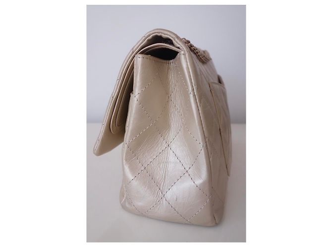 Chanel Tasche 2.55 maxi Golden Gold hardware - Ansicht 4
