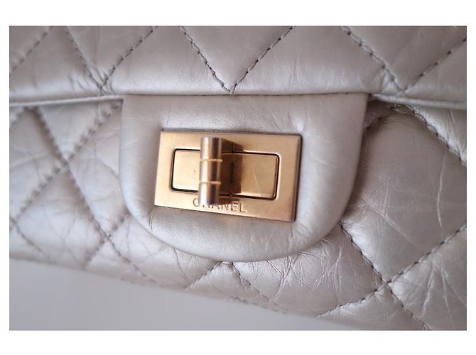 Chanel Tasche 2.55 maxi Golden Gold hardware - Ansicht 9