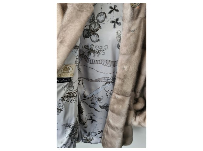 Autre Marque Abrigo de visón beige - vista 5
