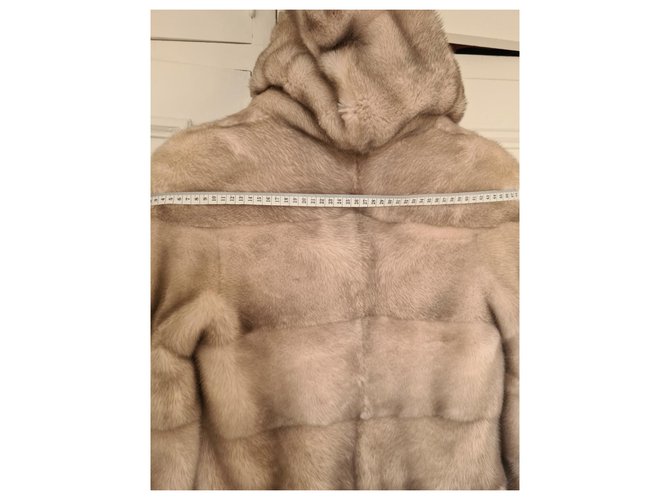 Autre Marque Abrigo de visón beige - vista 9