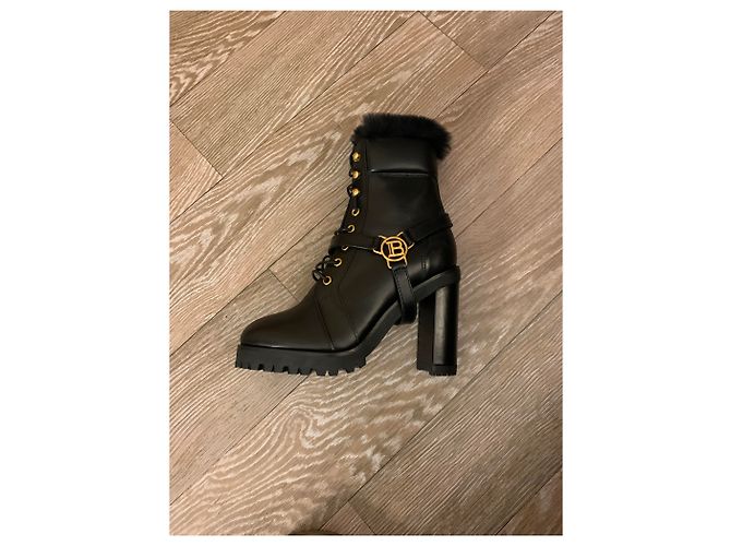 Balmain Nuevas botas de cuero nunca usadas Negro - vista 5
