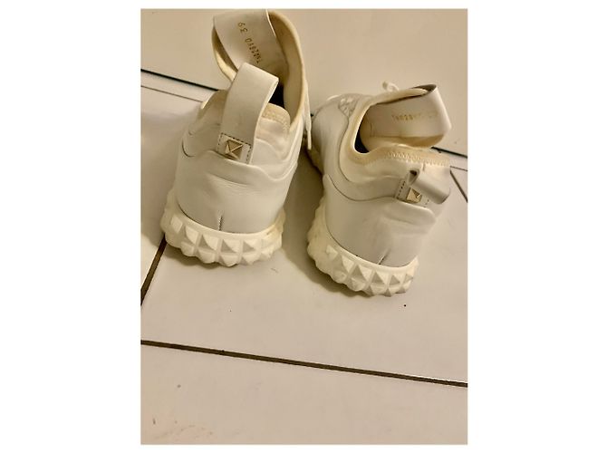 Valentino Garavani Rockstud Sneaker weiß Leder 39 - Ansicht 2