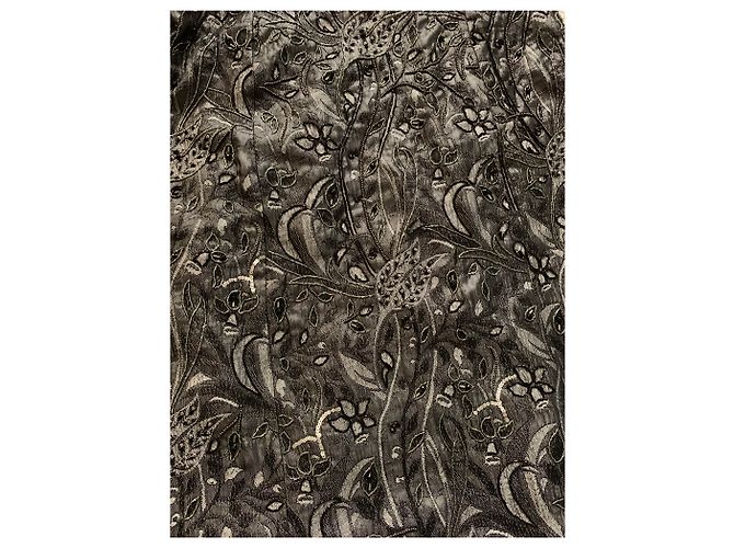 Armani Gesticktes Cocktailkleid Anthrazitgrau - Ansicht 2